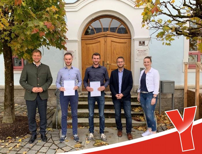 v.links: Dr. Olaf Heinrich, Florian Wirkert, Maximilian Windpassinger, Michael Pradl, Carolina Obermüller v.links: Dr. Olaf Heinrich, Florian Wirkert, Maximilian Windpassinger, Michael Pradl, Carolina Obermüller